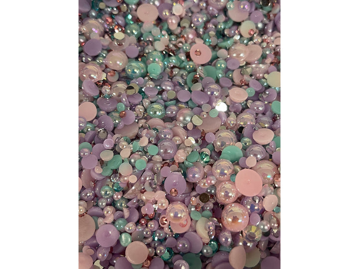 Mermaid Pearls and Rhinestone Resin Mix