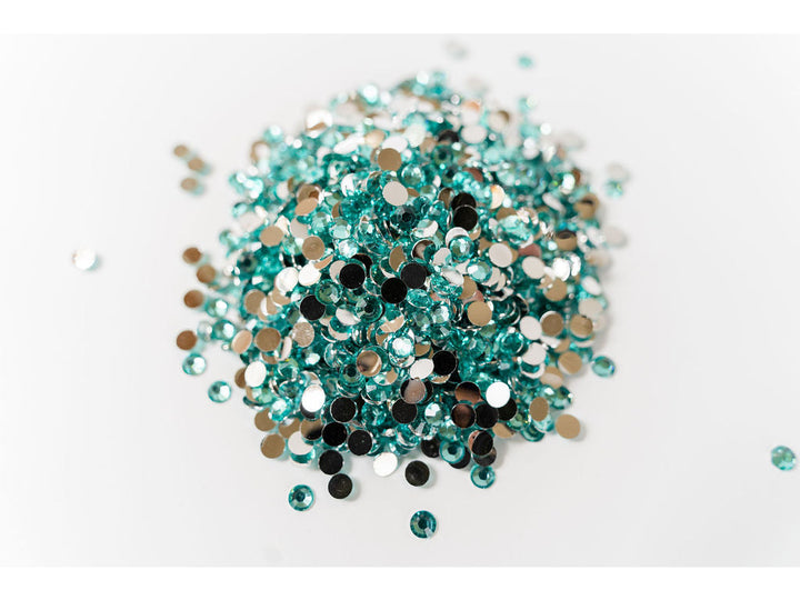 Aqua Blue Resin Rhinestones