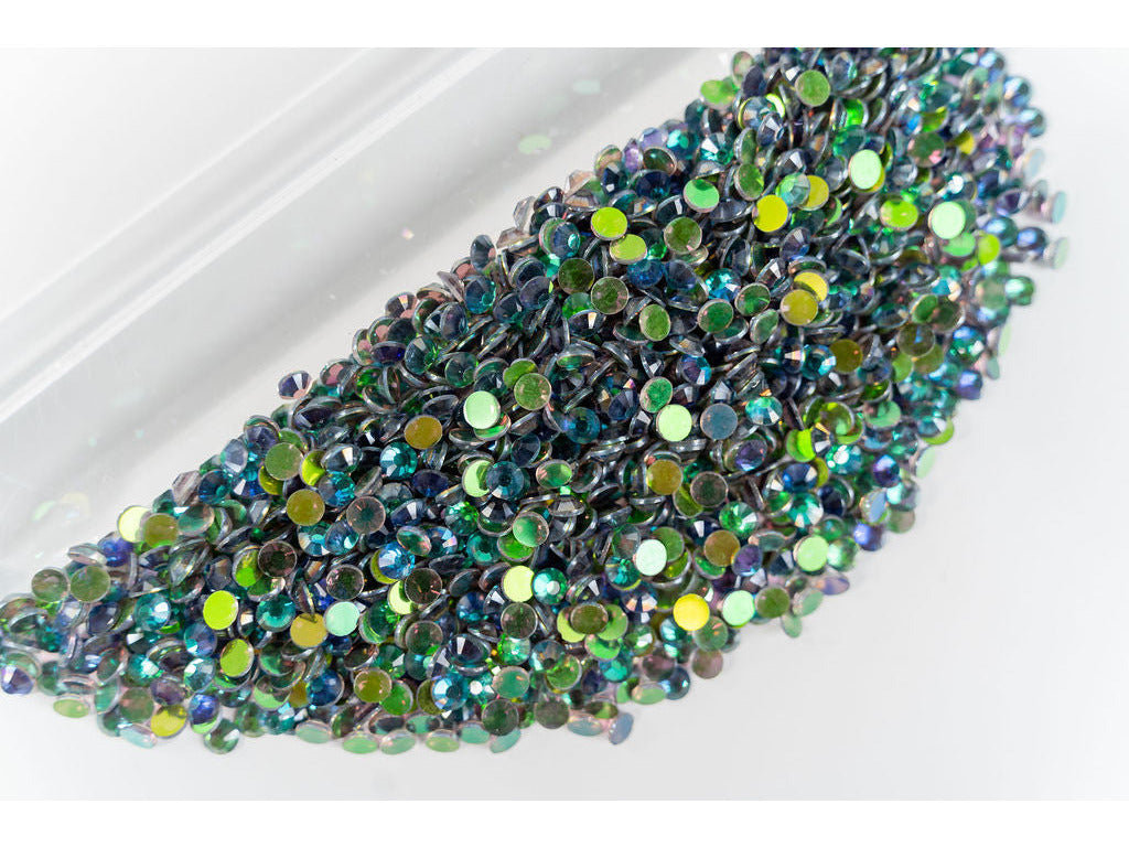 Aurora Green Rhinestones