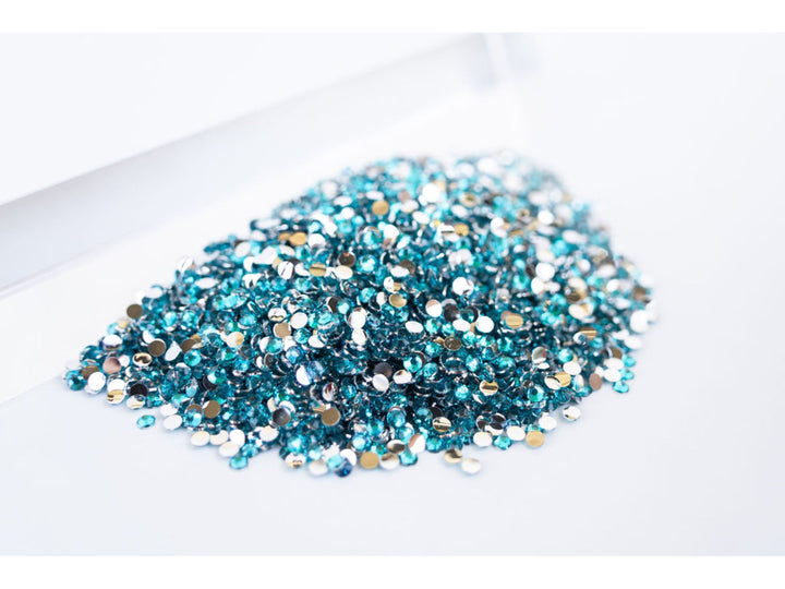 Blue Zircon Resin Rhinestones