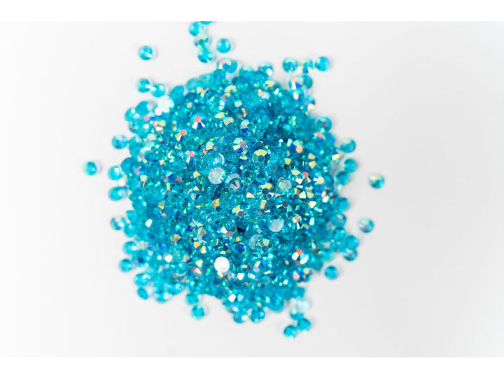 Blue Zircon Transparent AB Jelly Resin Rhinestones