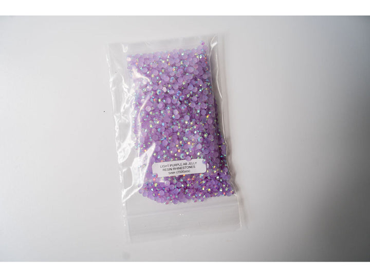 Light Purple AB Jelly Resin Rhinestones