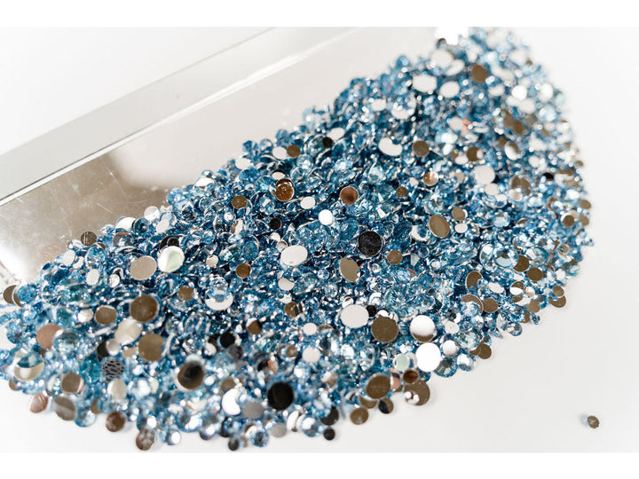 Light Sapphire Resin Rhinestones