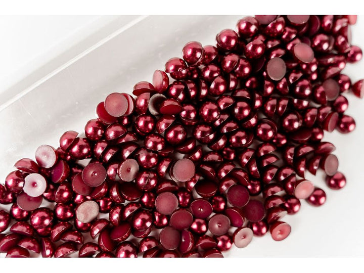 Maroon Flatback Pearl