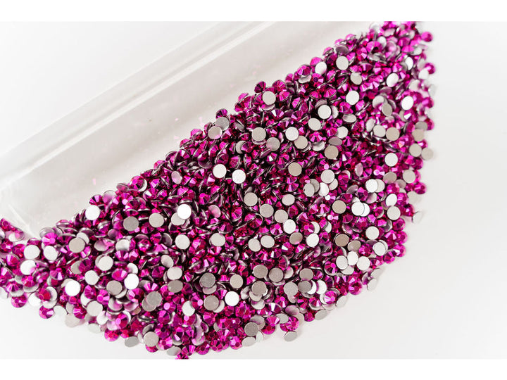 Metallic Fuschia  Rhinestones