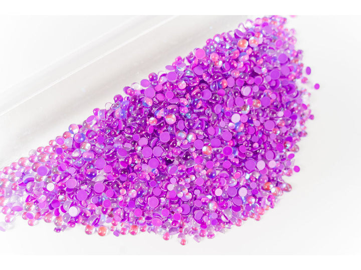 Mermaid Tears Rhinestones; Purple