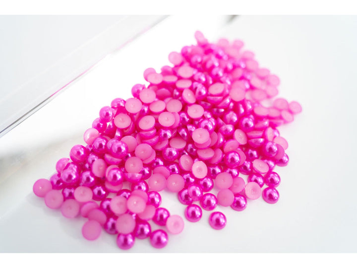 Rose Pink Flatback Pearl