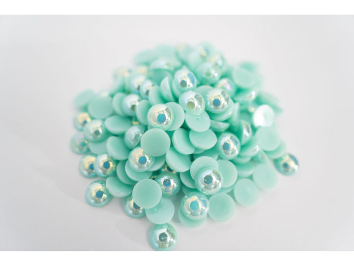Seafoam AB Flatback Pearl