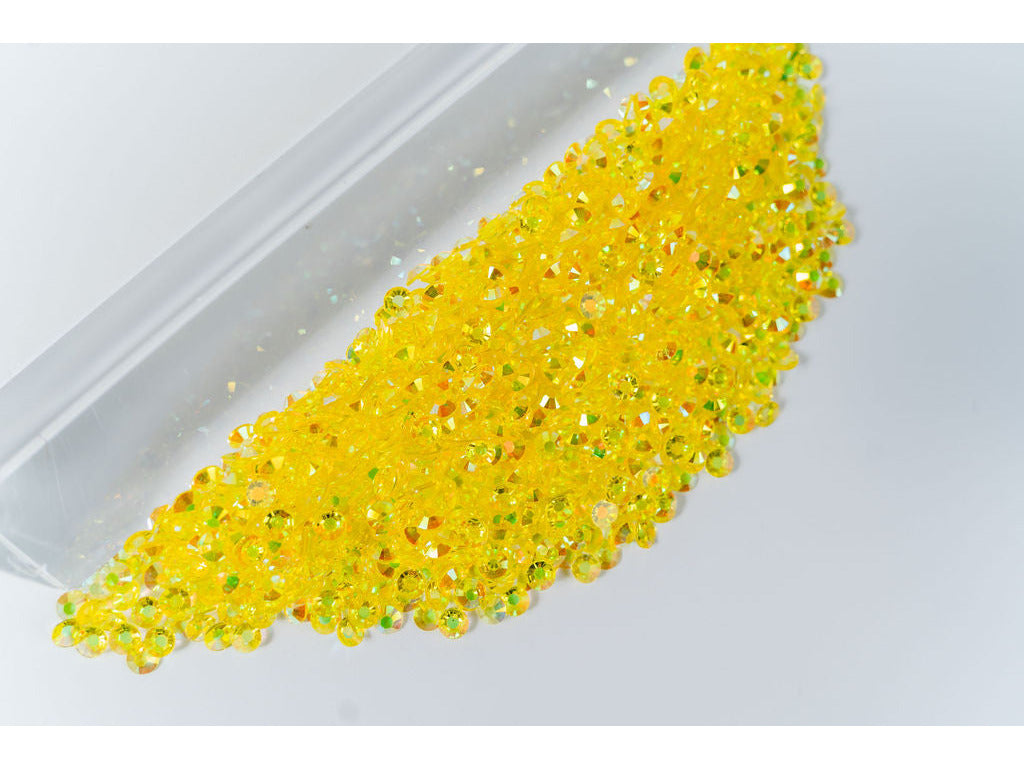 Yellow AB Transparent Jelly Resin Rhinestones