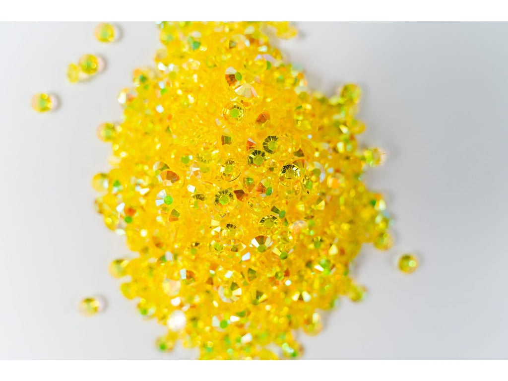 Yellow AB Transparent Jelly Resin Rhinestones