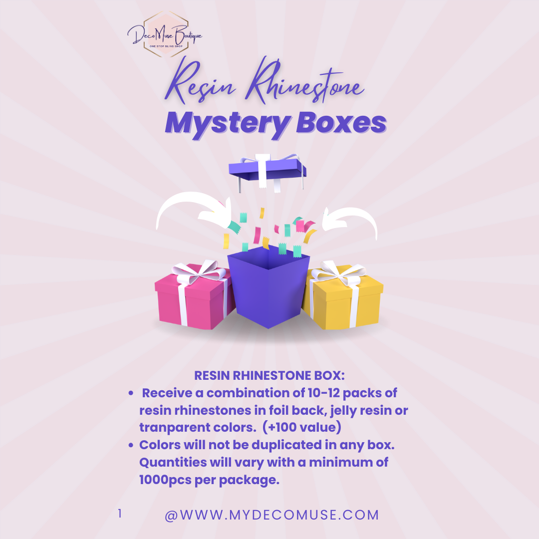 RESIN RHINESTONE MYSTERY BOX