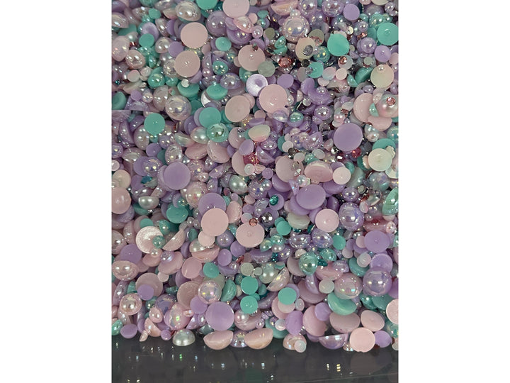 Mermaid Pearls and Rhinestone Resin Mix
