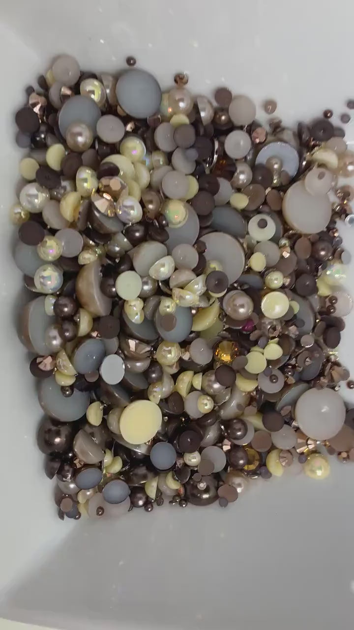 Melanin Mix Pearl and Rhinestone Mix