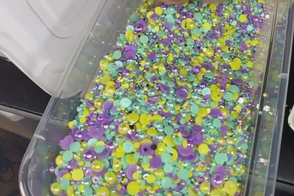 Carnival Pearls and Rhinestones Mix