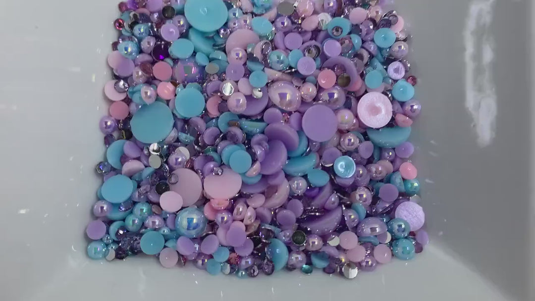 Unicorn Pearls and Rhinestone Mix