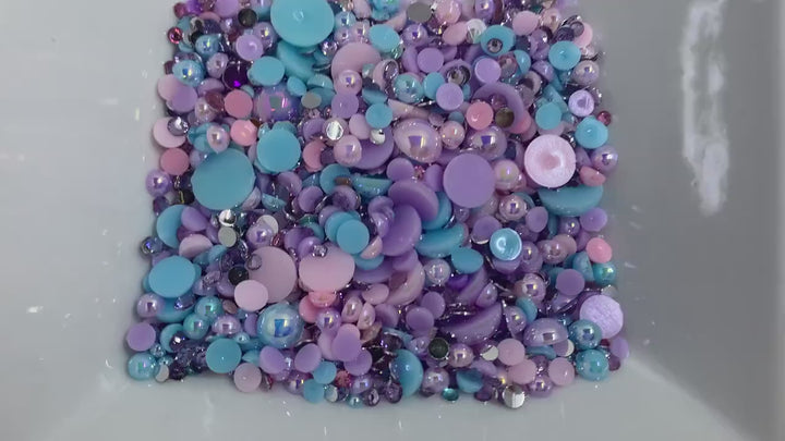 Unicorn Pearls and Rhinestone Mix