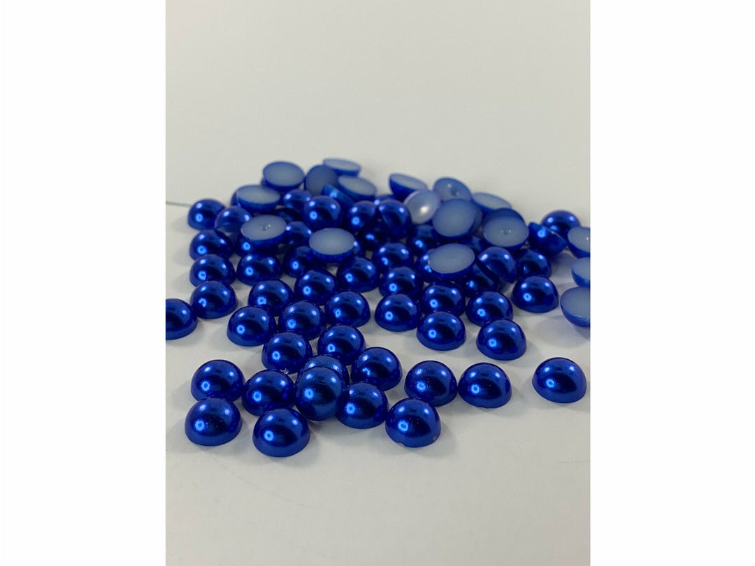 Sapphire Blue Flatback Pearl