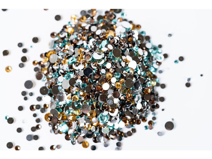 Earthy Sky Resin Rhinestone Mix