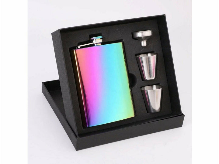 Flask Gift Set; 4 piece set and gift box