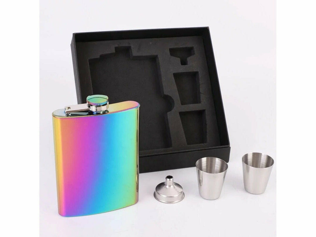 Flask Gift Set; 4 piece set and gift box
