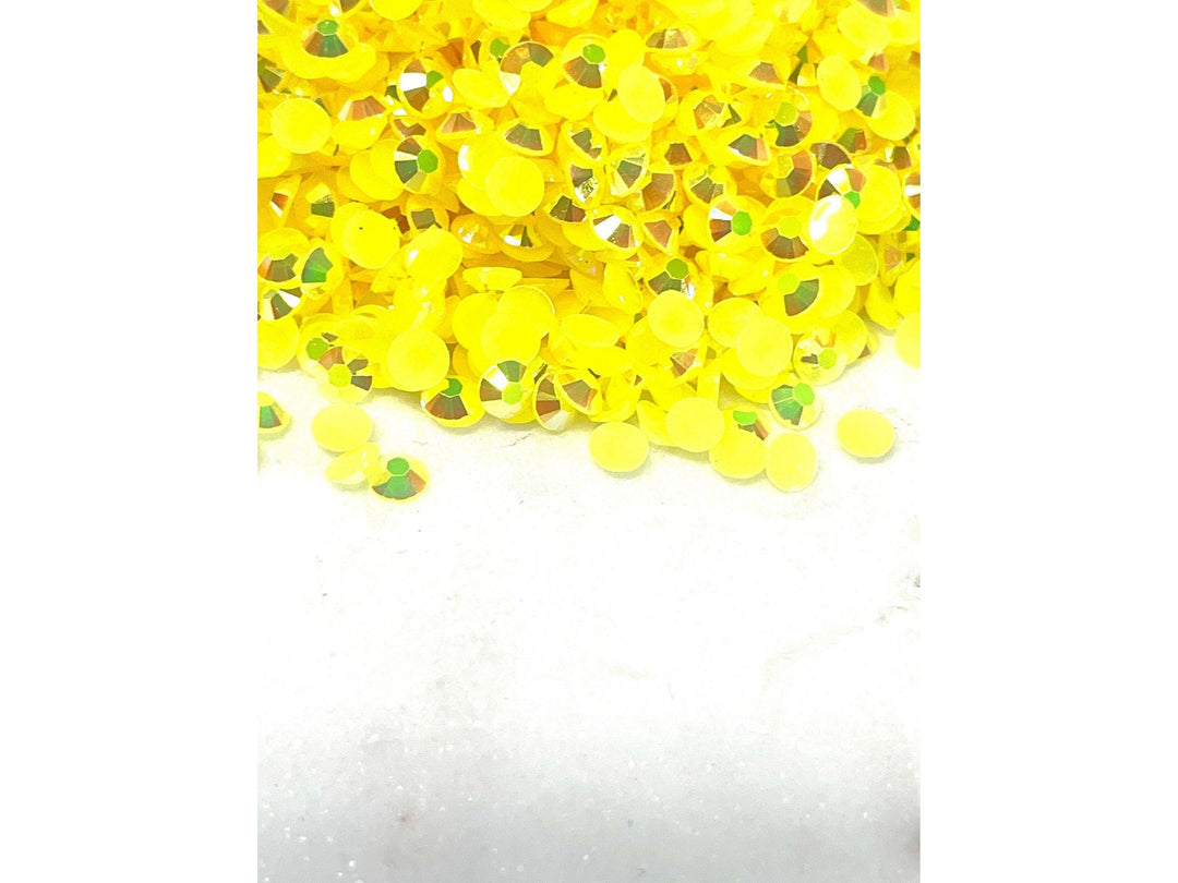 Yellow AB Jelly Resin Rhinestones
