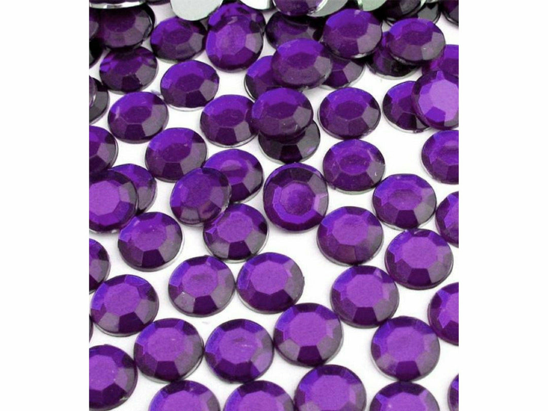 Purple Velvet Resin Rhinestones