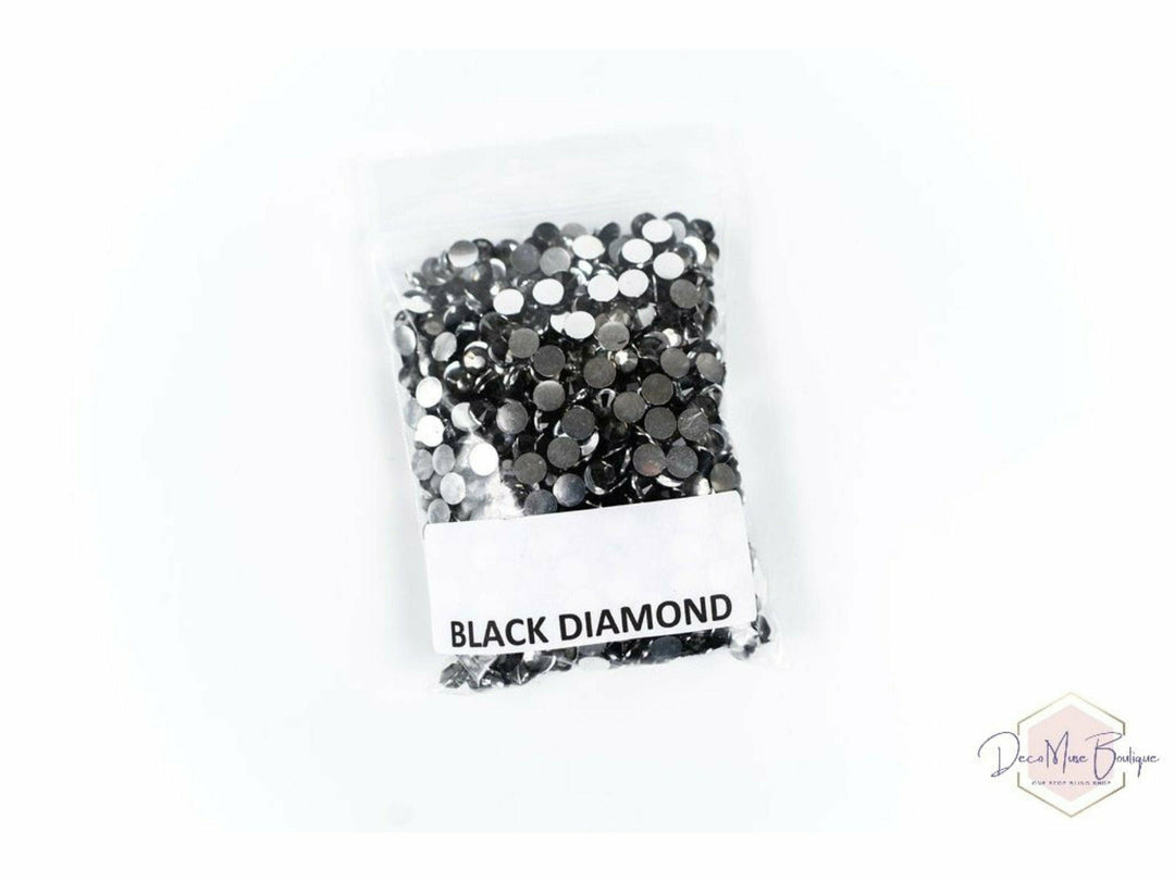 Black Diamond Resin Rhinestones