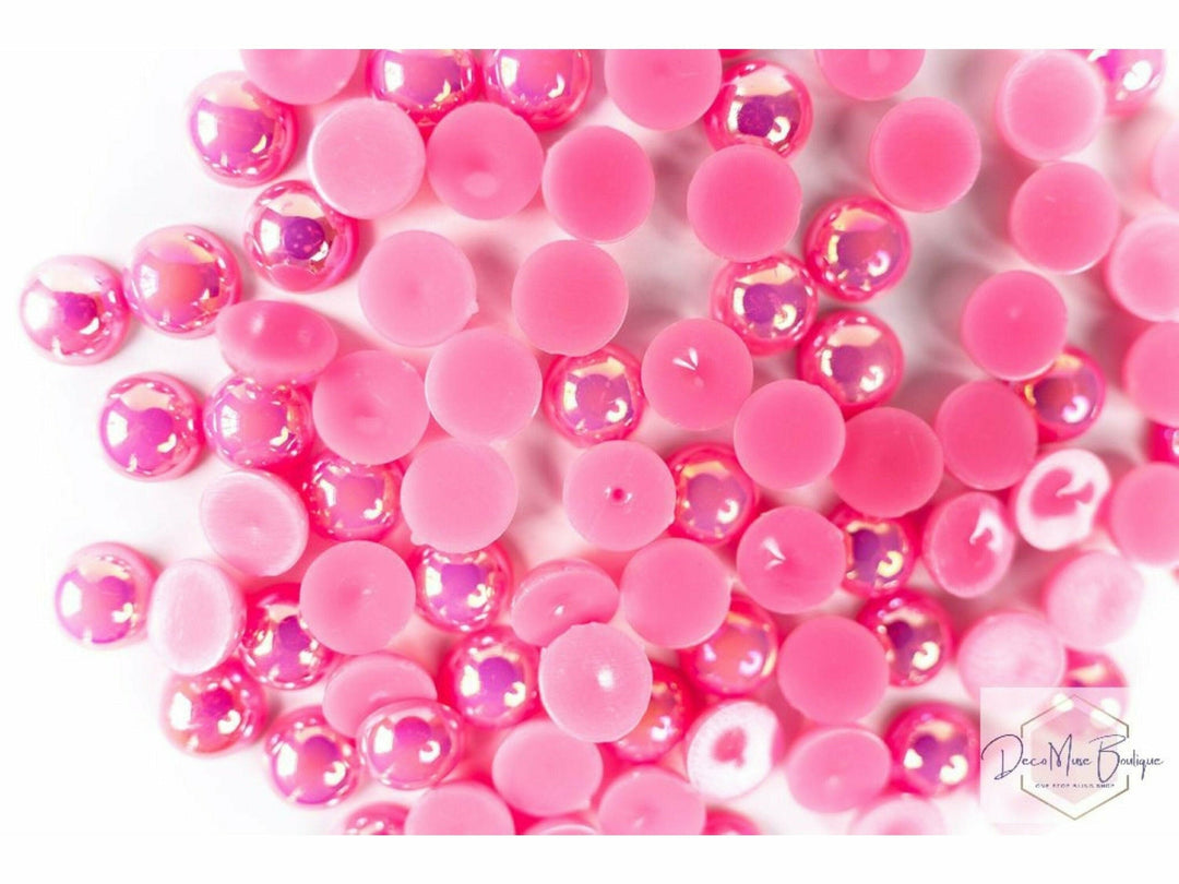 Beadsland 2500pcs Light Pink Rhinestones, Flatback Gems Round