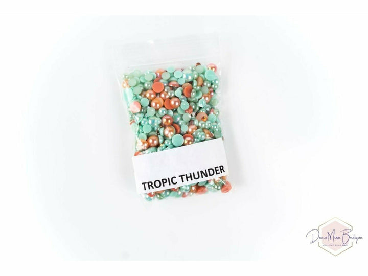 Tropic Thunder Pearls and Rhinestone Mix