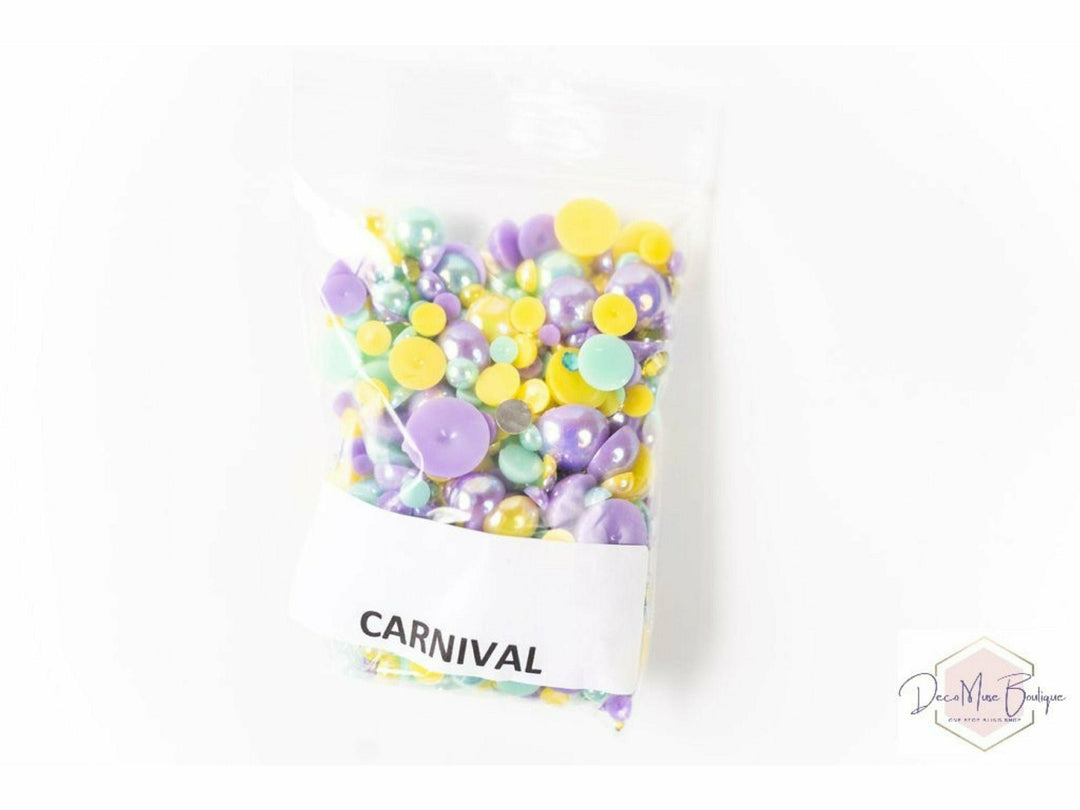 Carnival Pearls and Rhinestones Mix