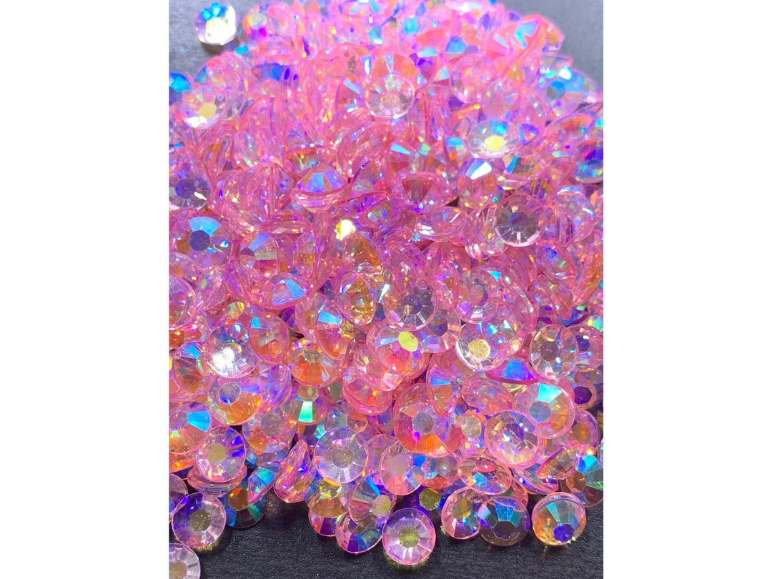 Pink AB Transparent Rhinestones