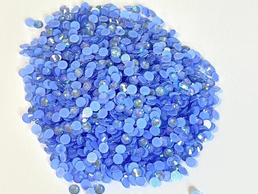 Luminous Blue AB Glass Rhinestones
