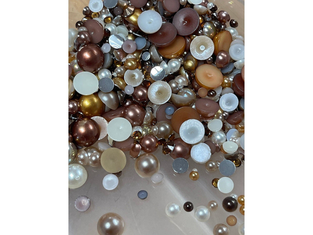 Harvest Mix; Pearl and Resin Rhinestones