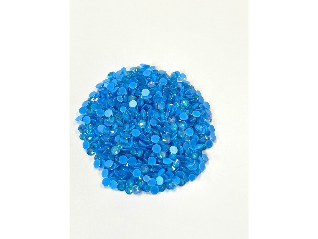 Luminous Capri Blue AB Glass Rhinestones