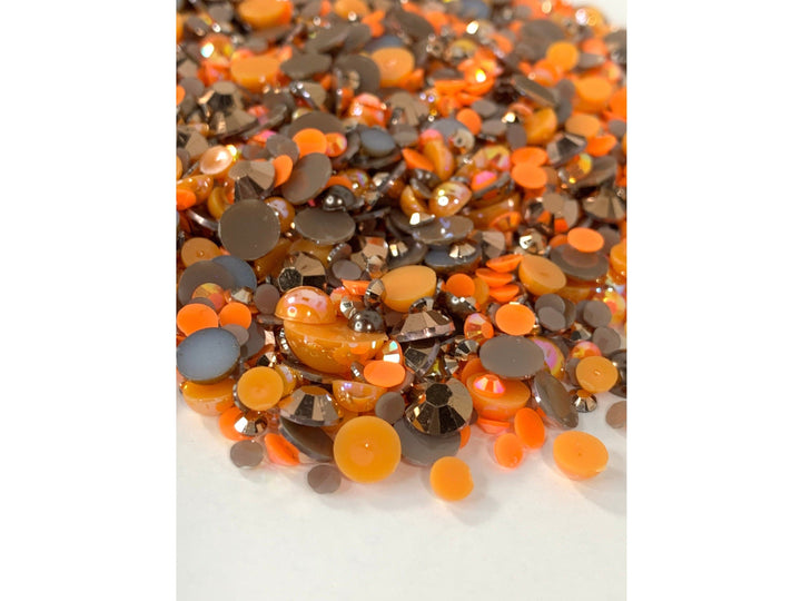 Peanut Buttercup Mix; Pearl and Resin Rhinestones