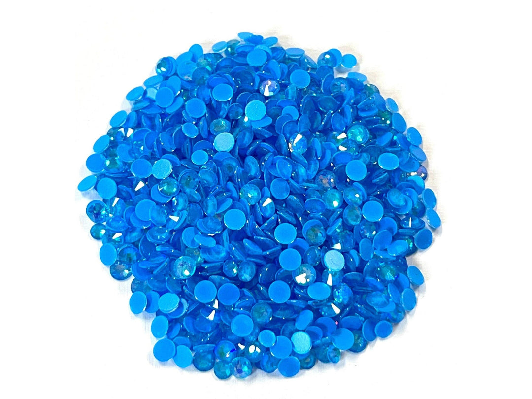 Luminous Capri Blue AB Glass Rhinestones