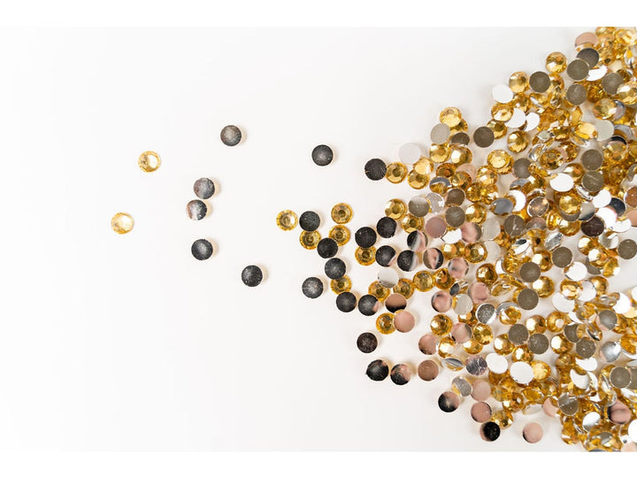 Golden Shadow Resin Flatback Rhinestones