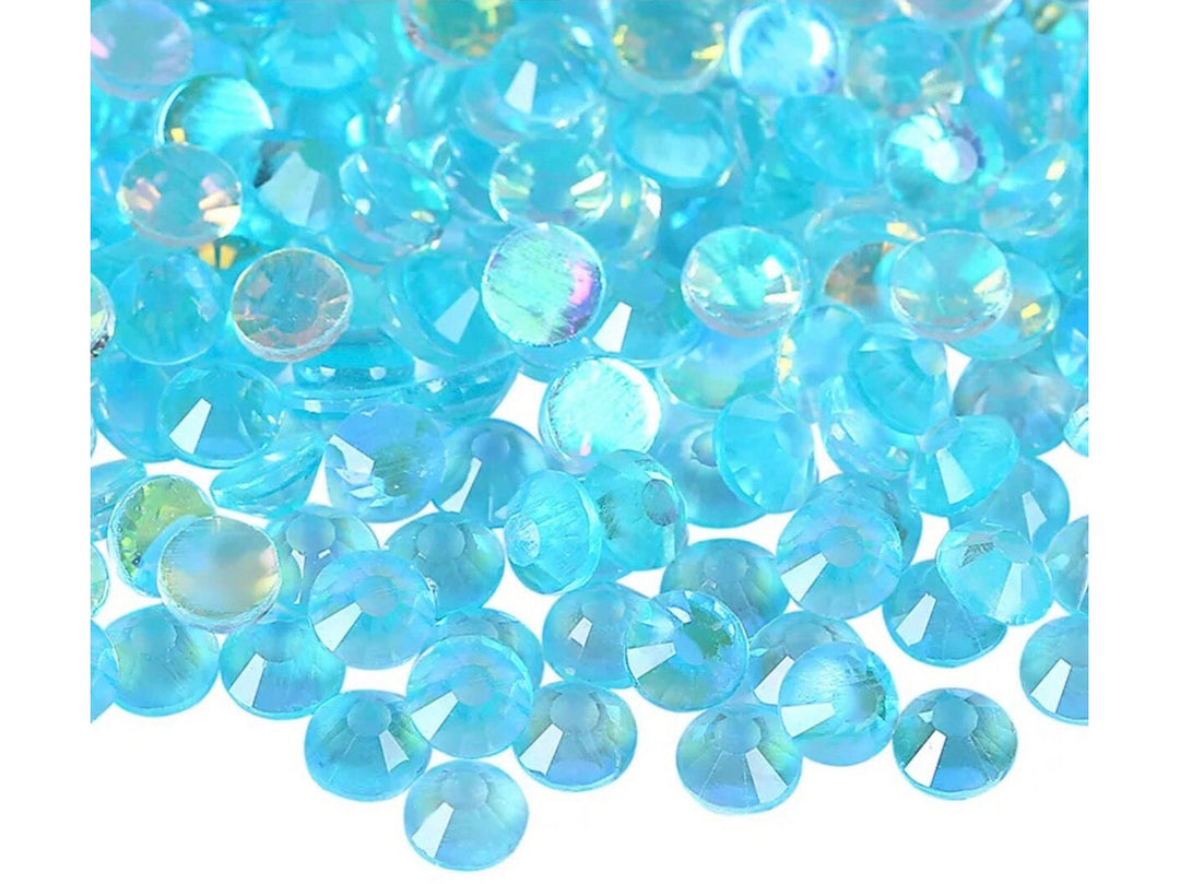 Aurora Aquamarine Rhinestones