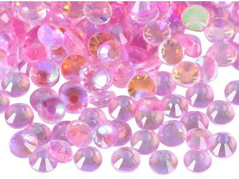 Aurora Light Pink Rhinestones