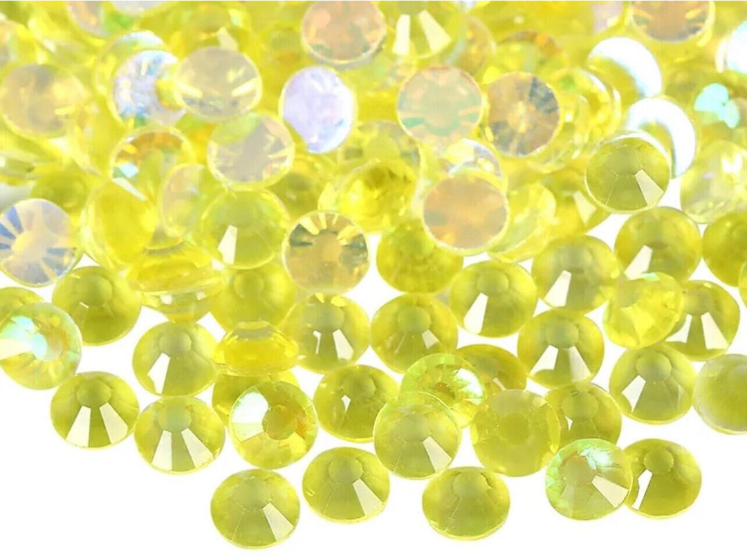 Luminous Citrine Glass Rhinestones